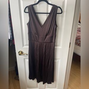 Laundry By Shelli Segal Deep Brown Midi Dress